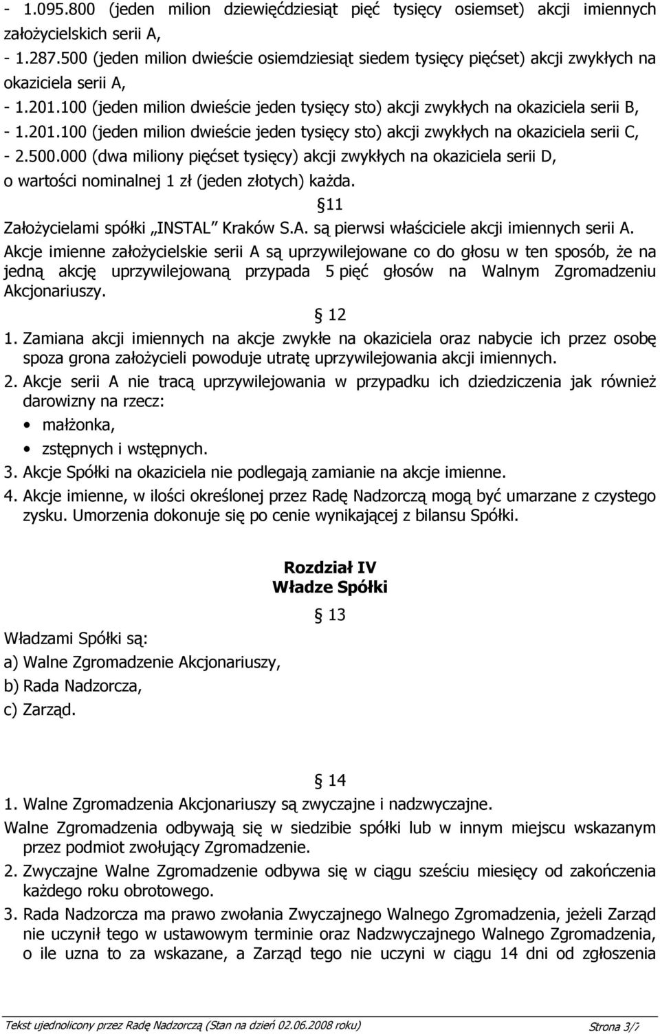 201.100 (jeden milion dwieście jeden tysięcy sto) akcji zwykłych na okaziciela serii C, - 2.500.