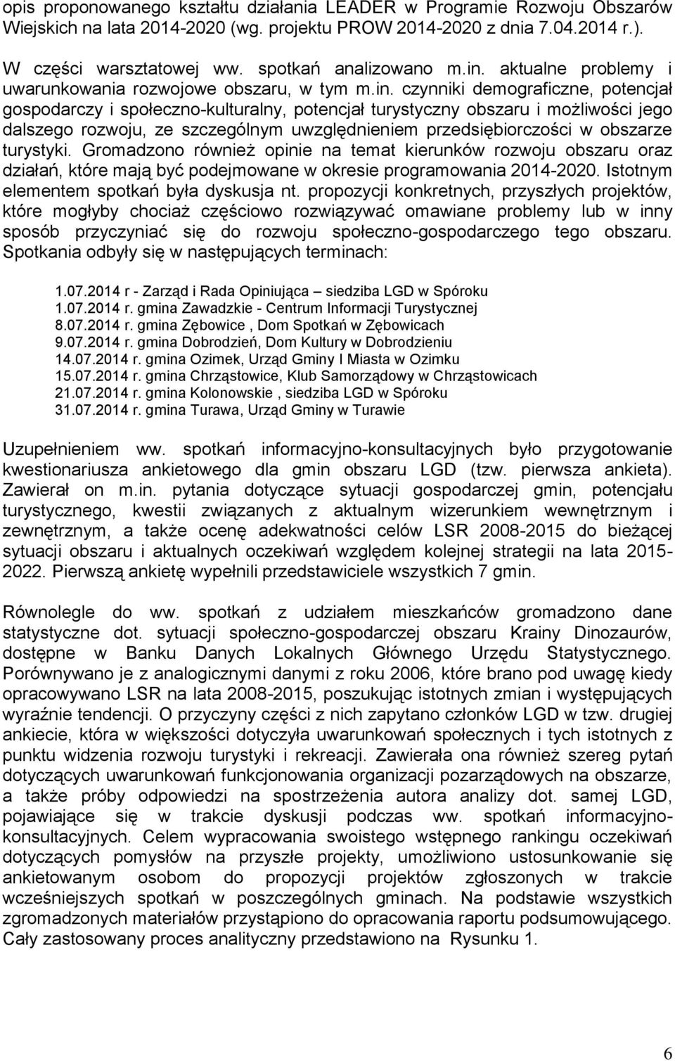 aktualne problemy i uwarunkowania rozwojowe obszaru, w tym m.in.