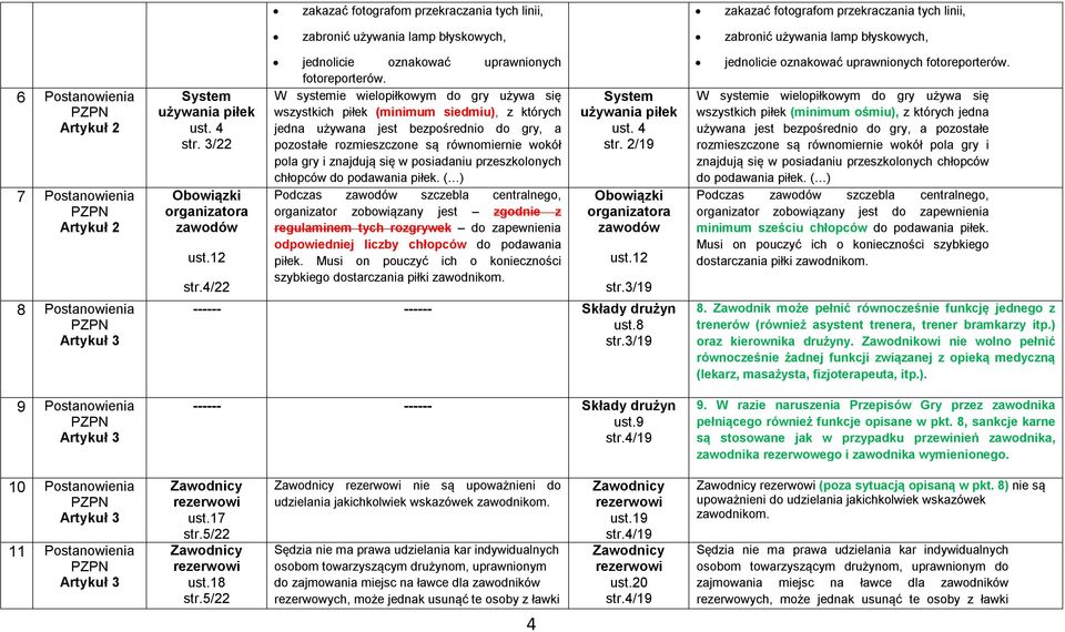 W systemie wielopiłkowym do gry używa się wszystkich piłek (minimum siedmiu), z których jedna używana jest bezpośrednio do gry, a pozostałe rozmieszczone są równomiernie wokół pola gry i znajdują się