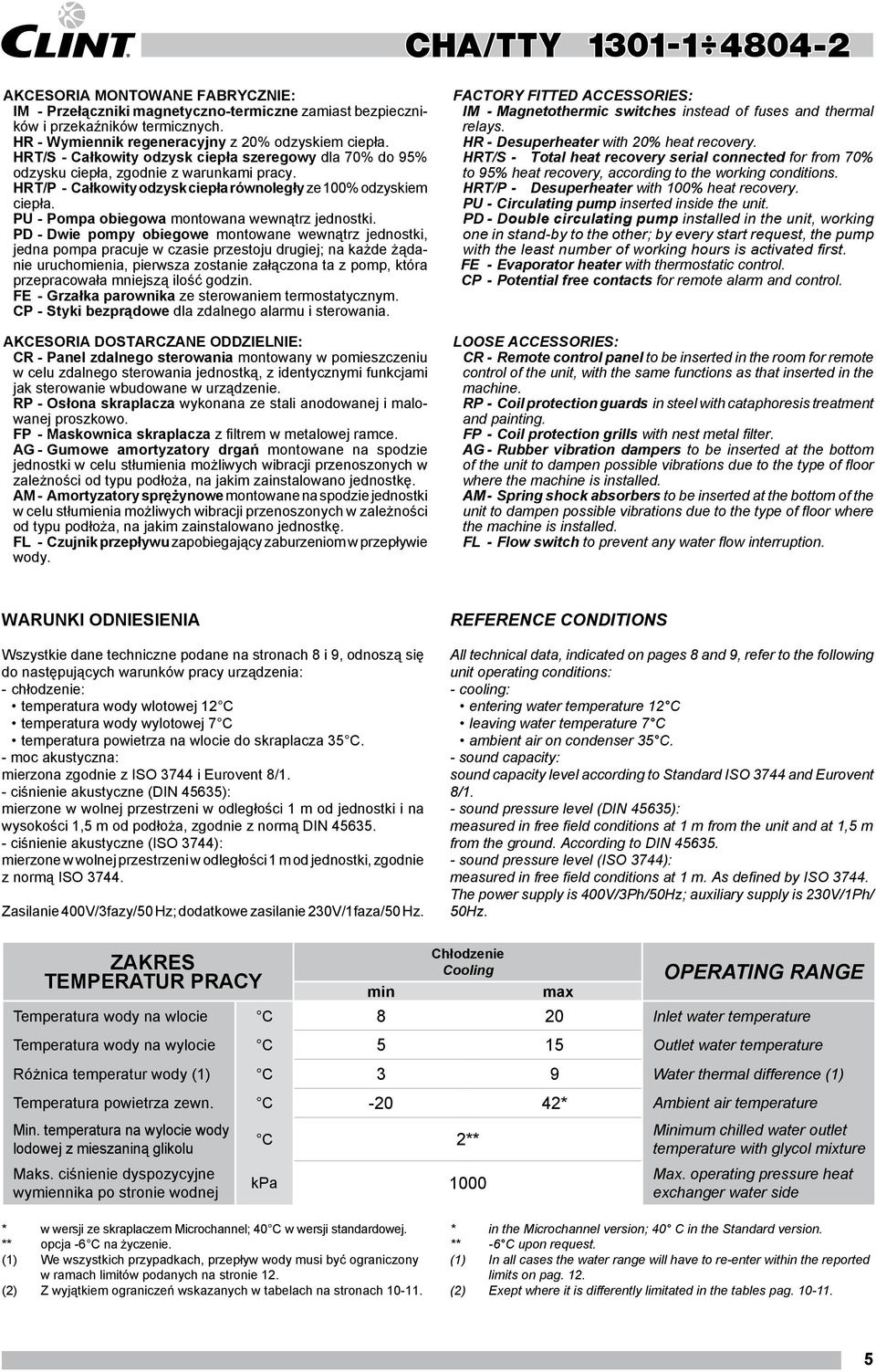 PU - Pompa obiegowa montowana wewnątrz jednostki.