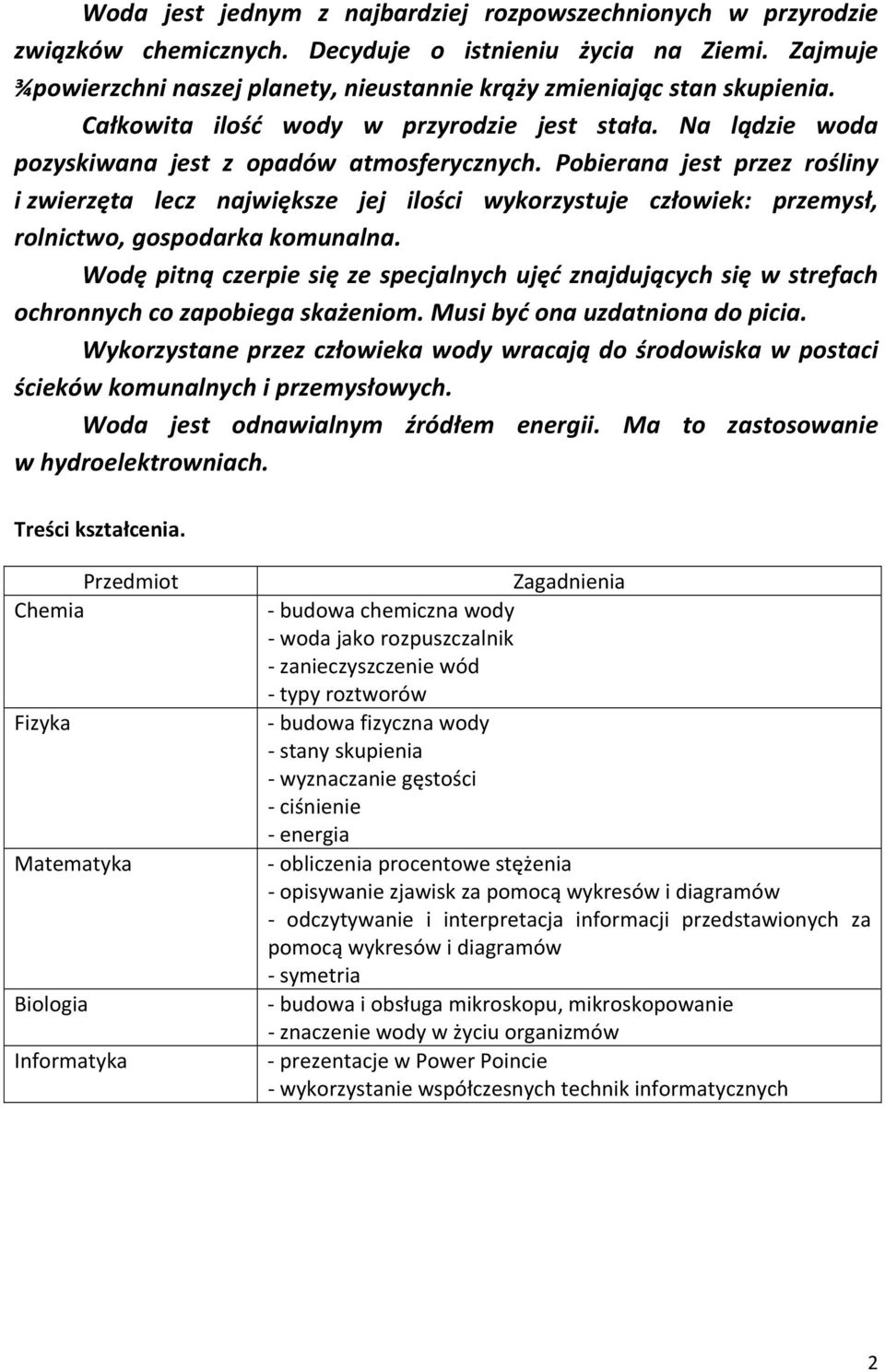 Pobierana jest przez rośliny i zwierzęta lecz największe jej ilości wykorzystuje człowiek: przemysł, rolnictwo, gospodarka komunalna.
