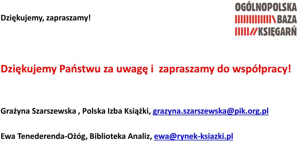 współpracy!