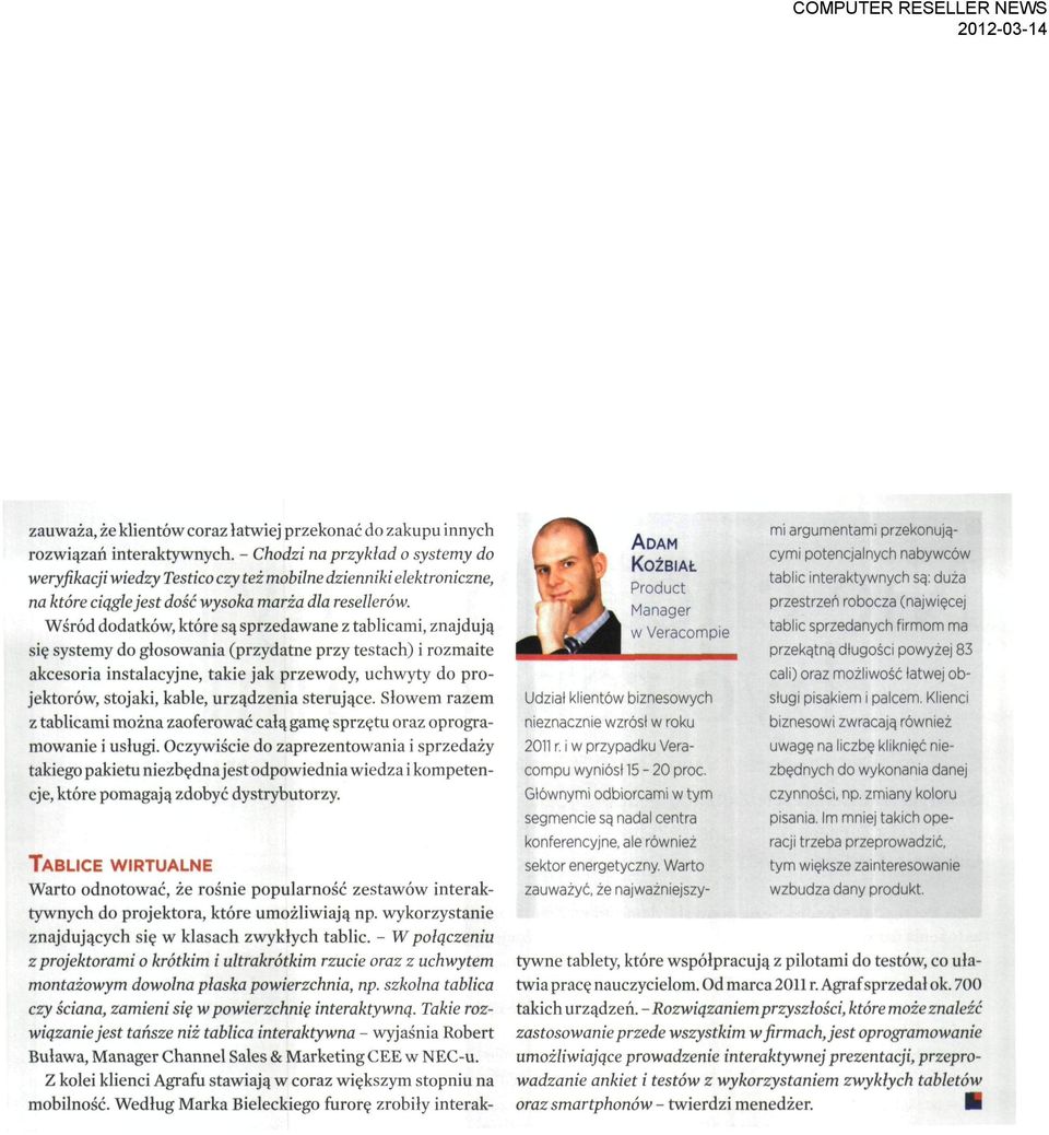 Wśród dodatków, które są sprzedawane z tablicami, znajdują się systemy do głosowania (przydatne przy testach) i rozmaite akcesoria instalacyjne, takie jak przewody, uchwyty do projektorów, stojaki,