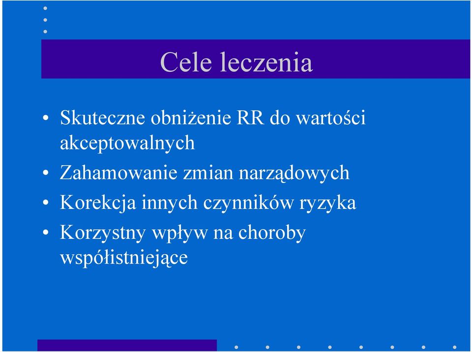 narządowych Korekcja innych czynników