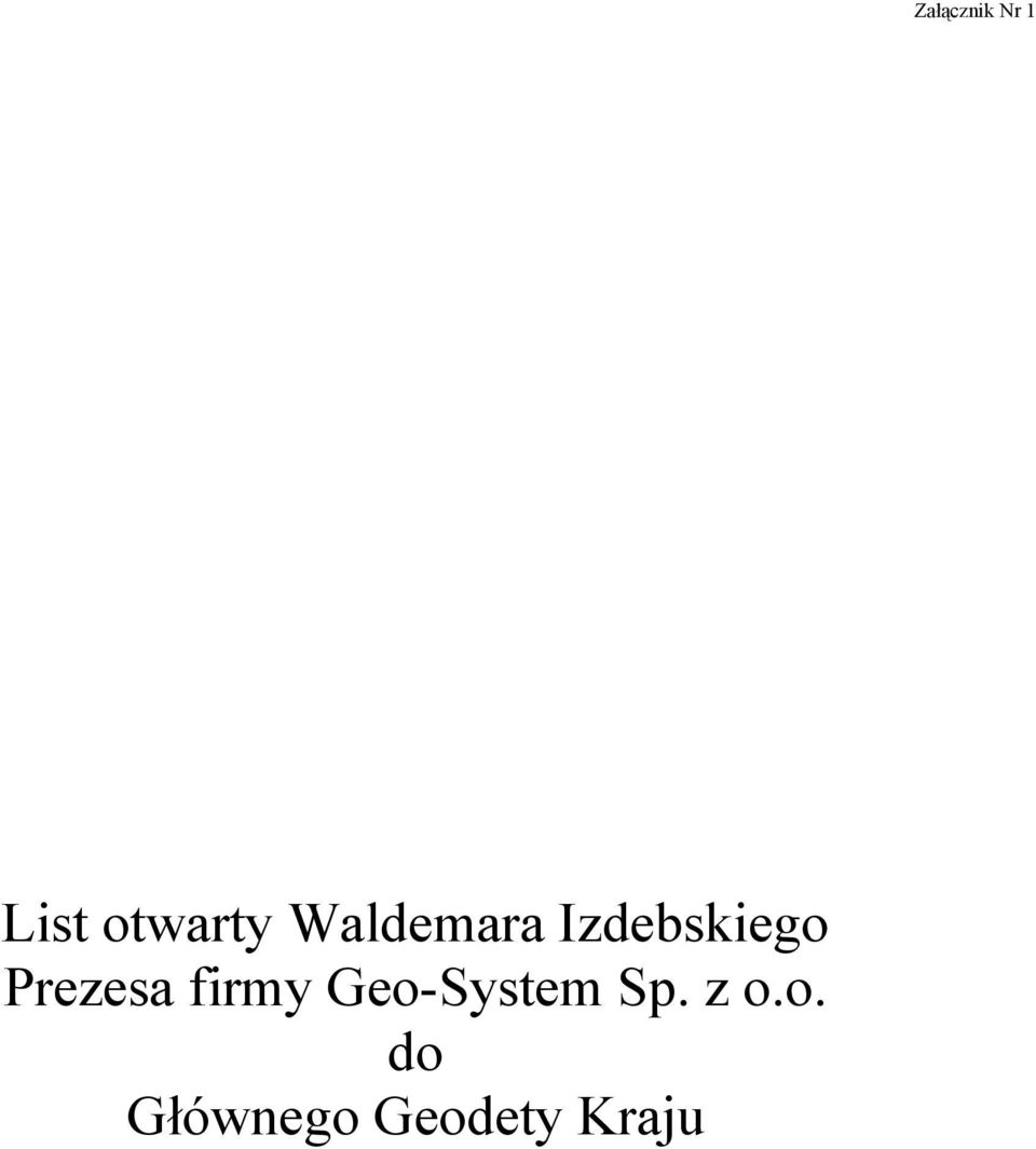 Geo-System Sp. z o.o. do
