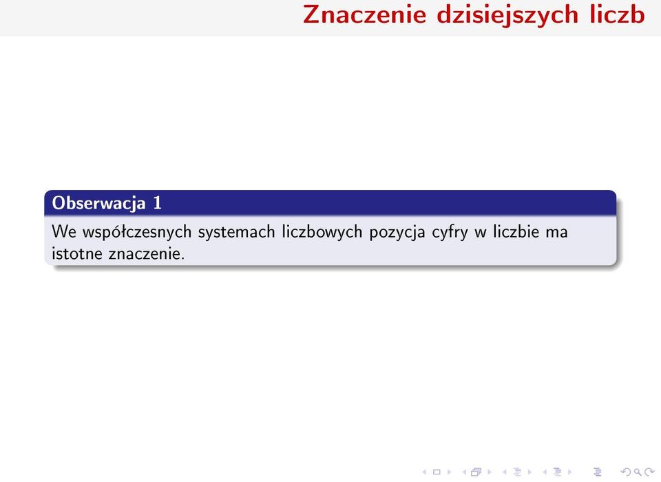 systemach liczbowych pozycja