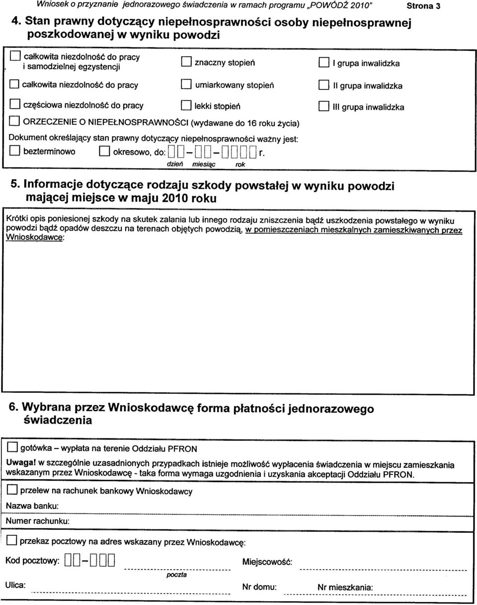 , r-' l,'- 1 D bezterminowo D okresowo, do: LJ LJ- U lj - LJ LJ U LJ r. dzień miesiąc rok 5.