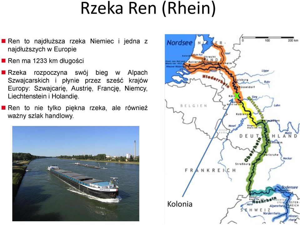 przez sześć krajów Europy: Szwajcarię, Austrię, Francję, Niemcy, Liechtenstein i
