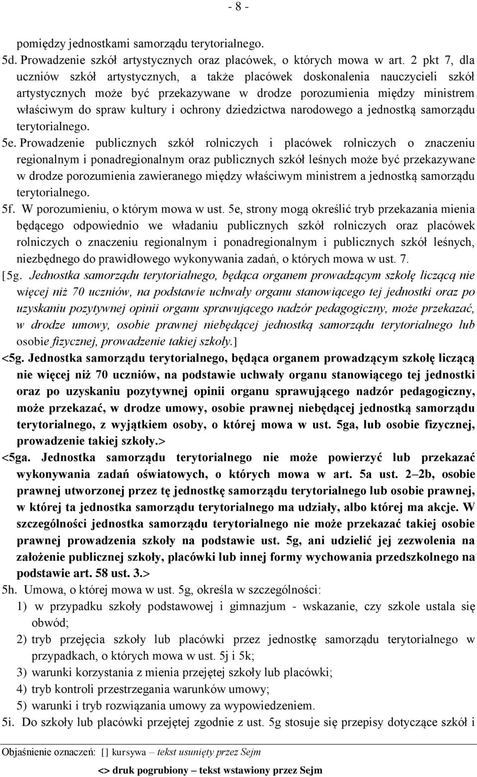 ochrony dziedzictwa narodowego a jednostką samorządu terytorialnego. 5e.