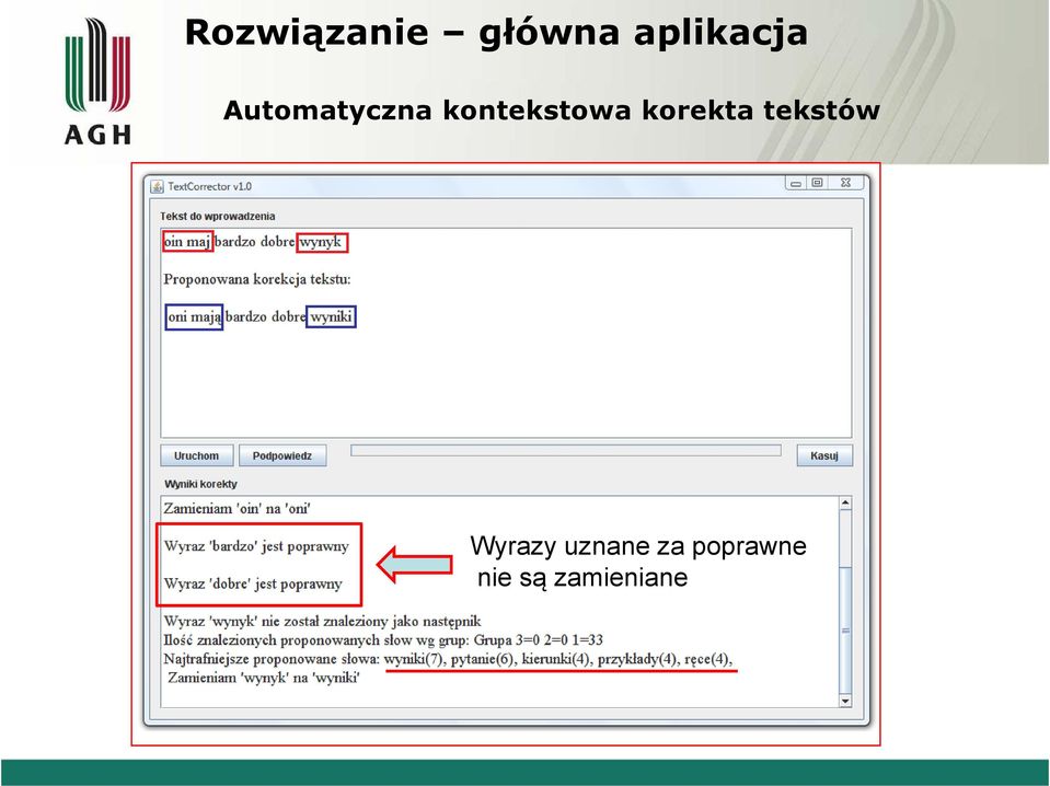 korekta tekstów Wyrazy