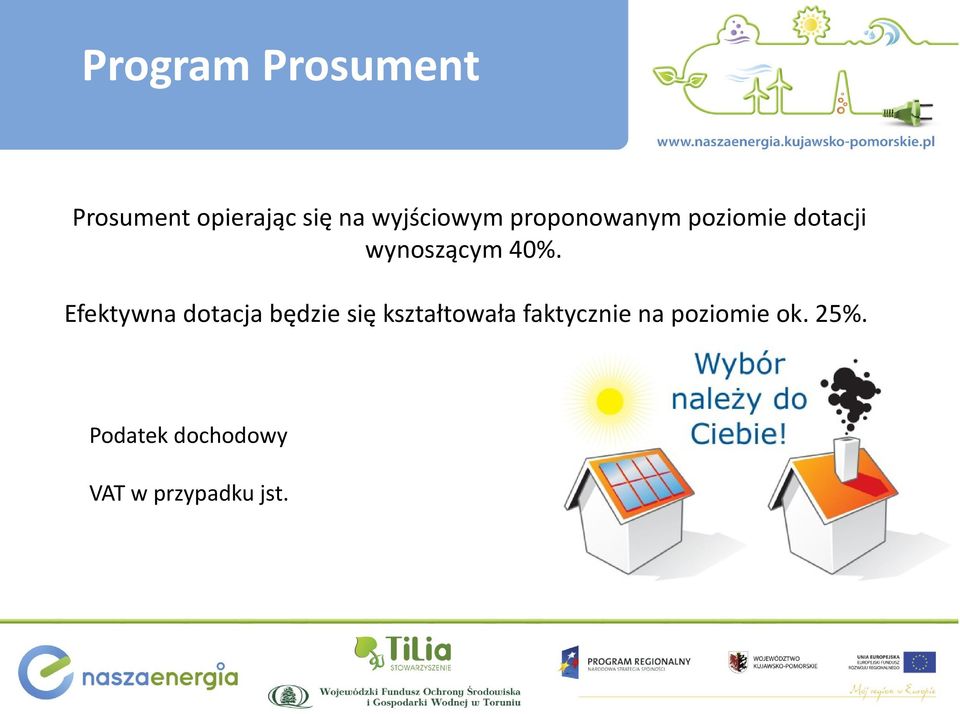 40%. Efektywna dotacja będzie się kształtowała