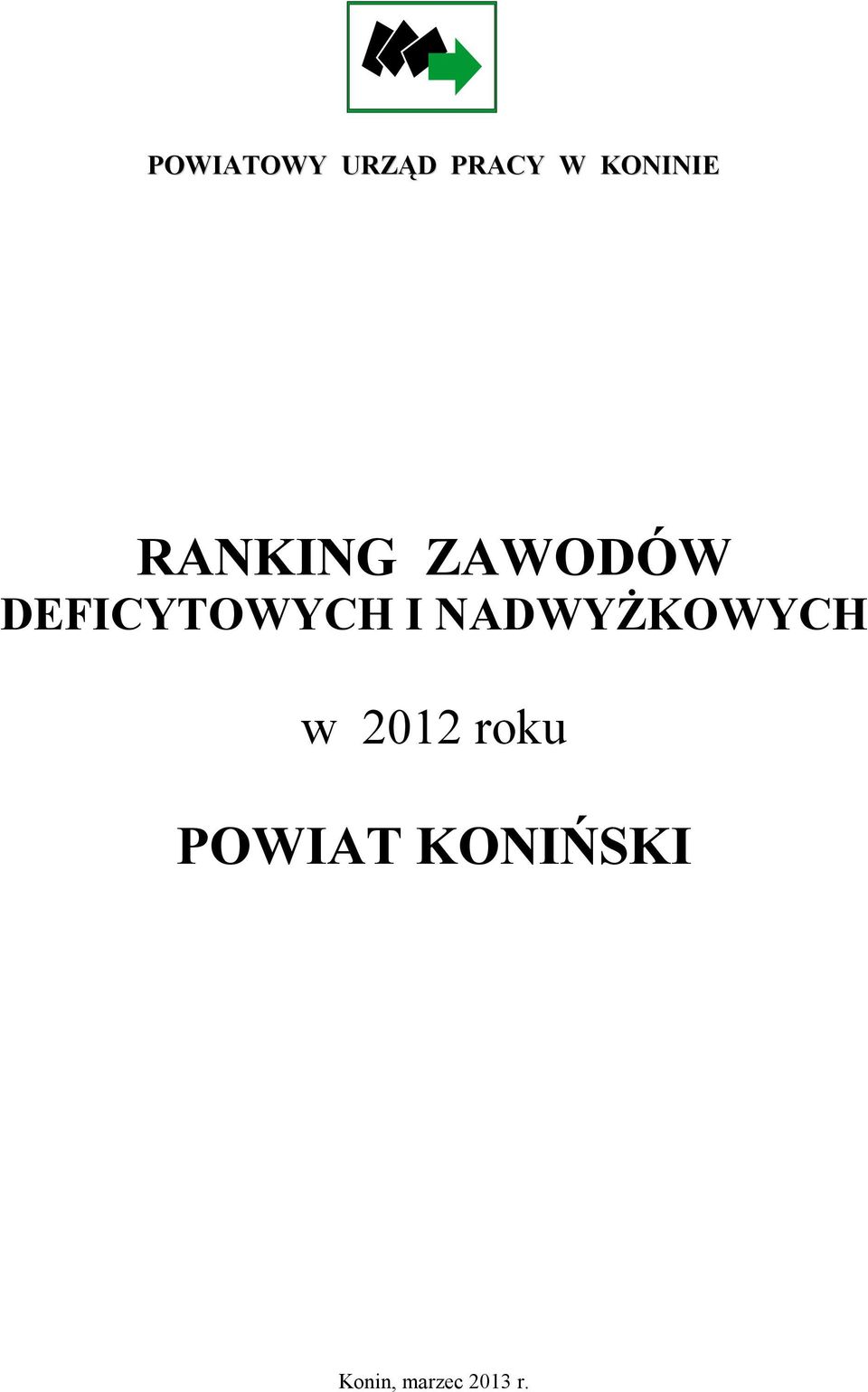 NADWYŻKOWYCH w 2012 rou
