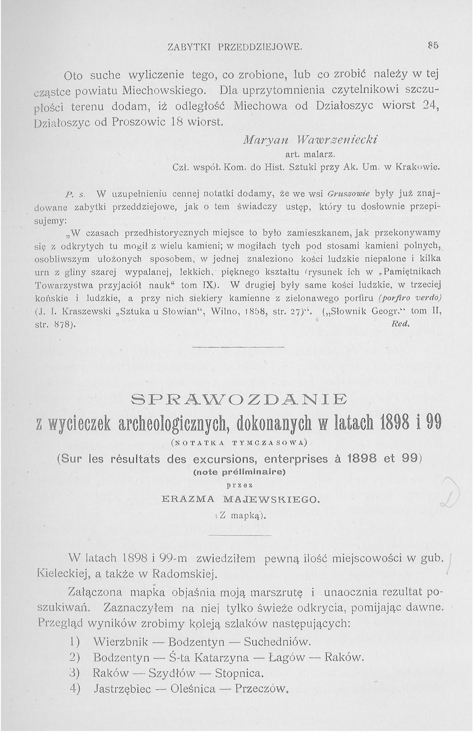 Sztuki przy Ak. Urn. w Krakowie. P. s.