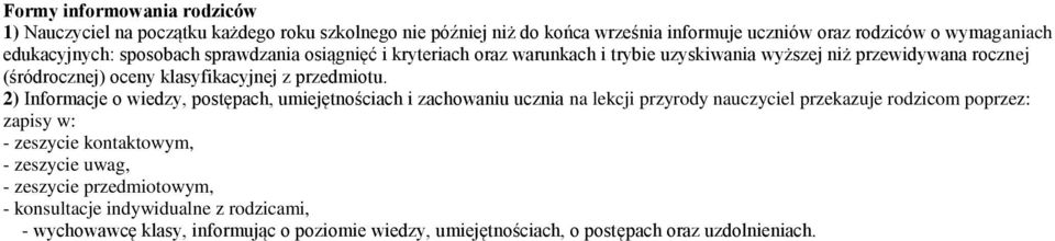 przedmiotu.