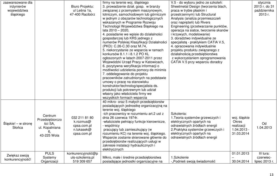 pl 519 309 657 firmy na terenie go 3. prowadzenie dział. gosp.