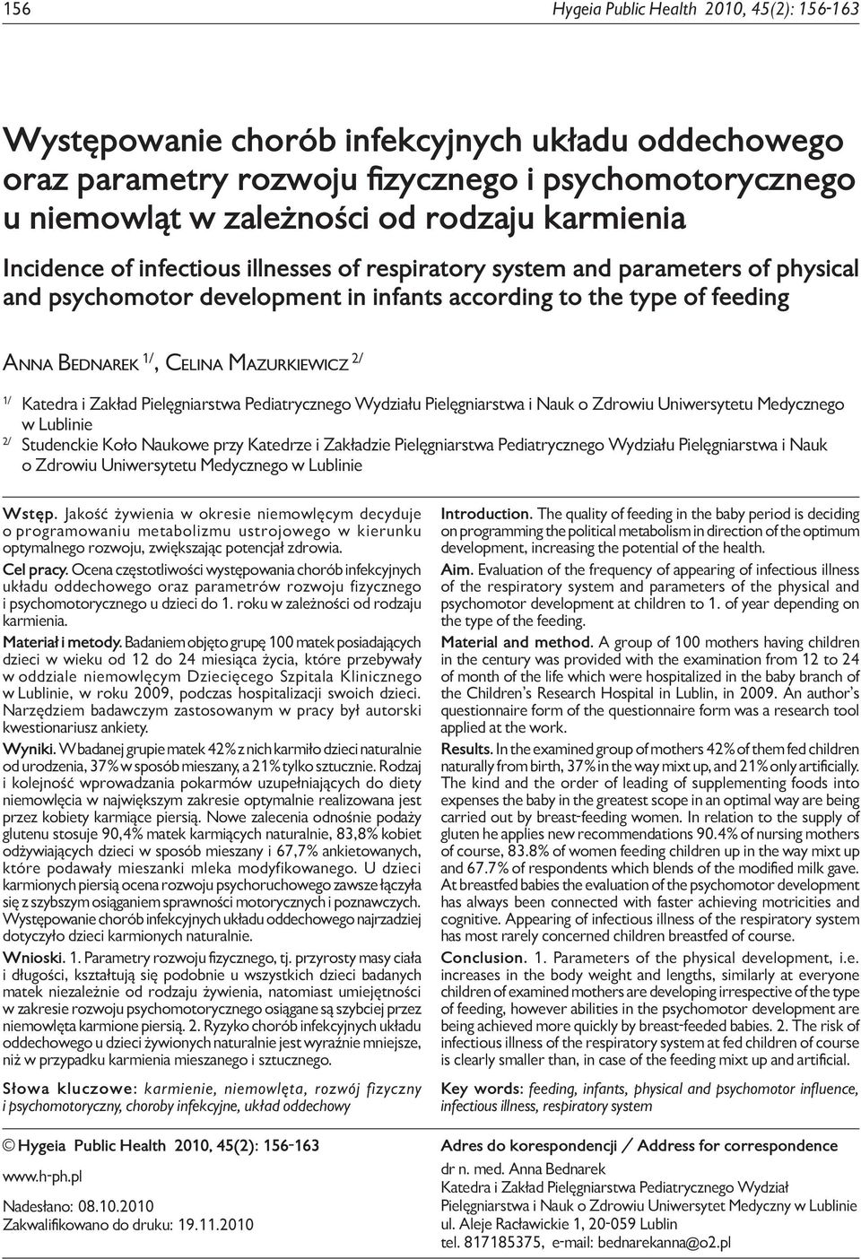 Katedra i Zakład Pielęgniarstwa Pediatrycznego Wydziału Pielęgniarstwa i Nauk o Zdrowiu Uniwersytetu Medycznego w Lublinie 2/ Studenckie Koło Naukowe przy Katedrze i Zakładzie Pielęgniarstwa