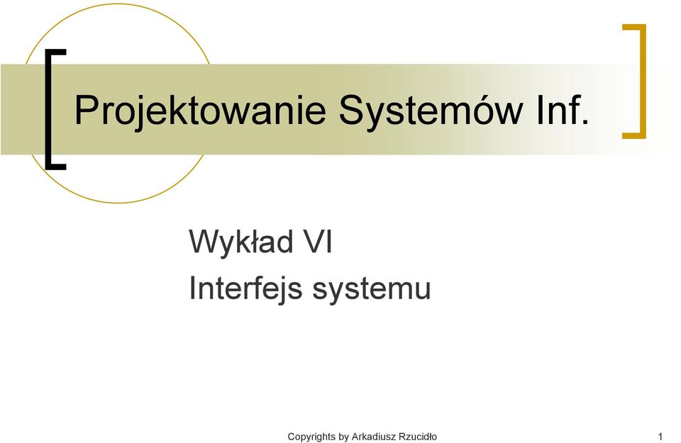 Interfejs systemu