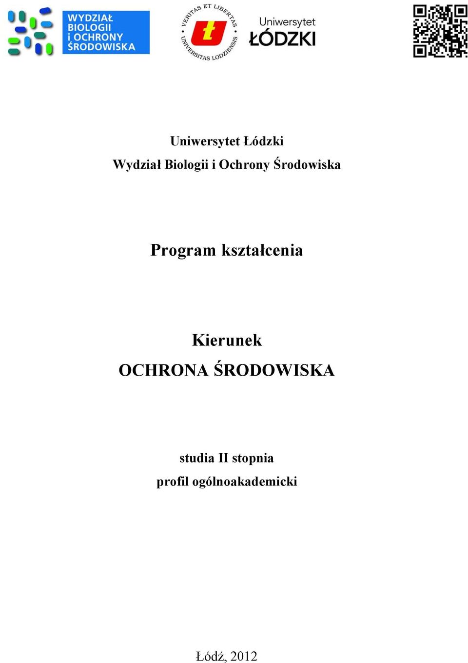 Kierunek OCHRONA ŚRODOWISKA studia II