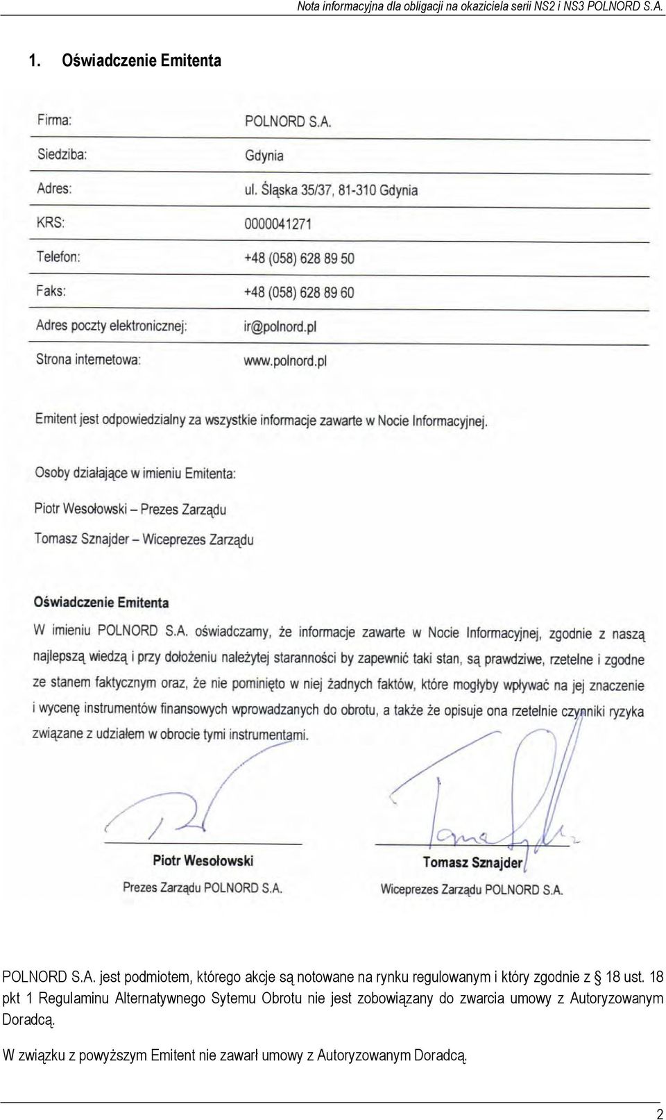 zgodnie z 18 ust.