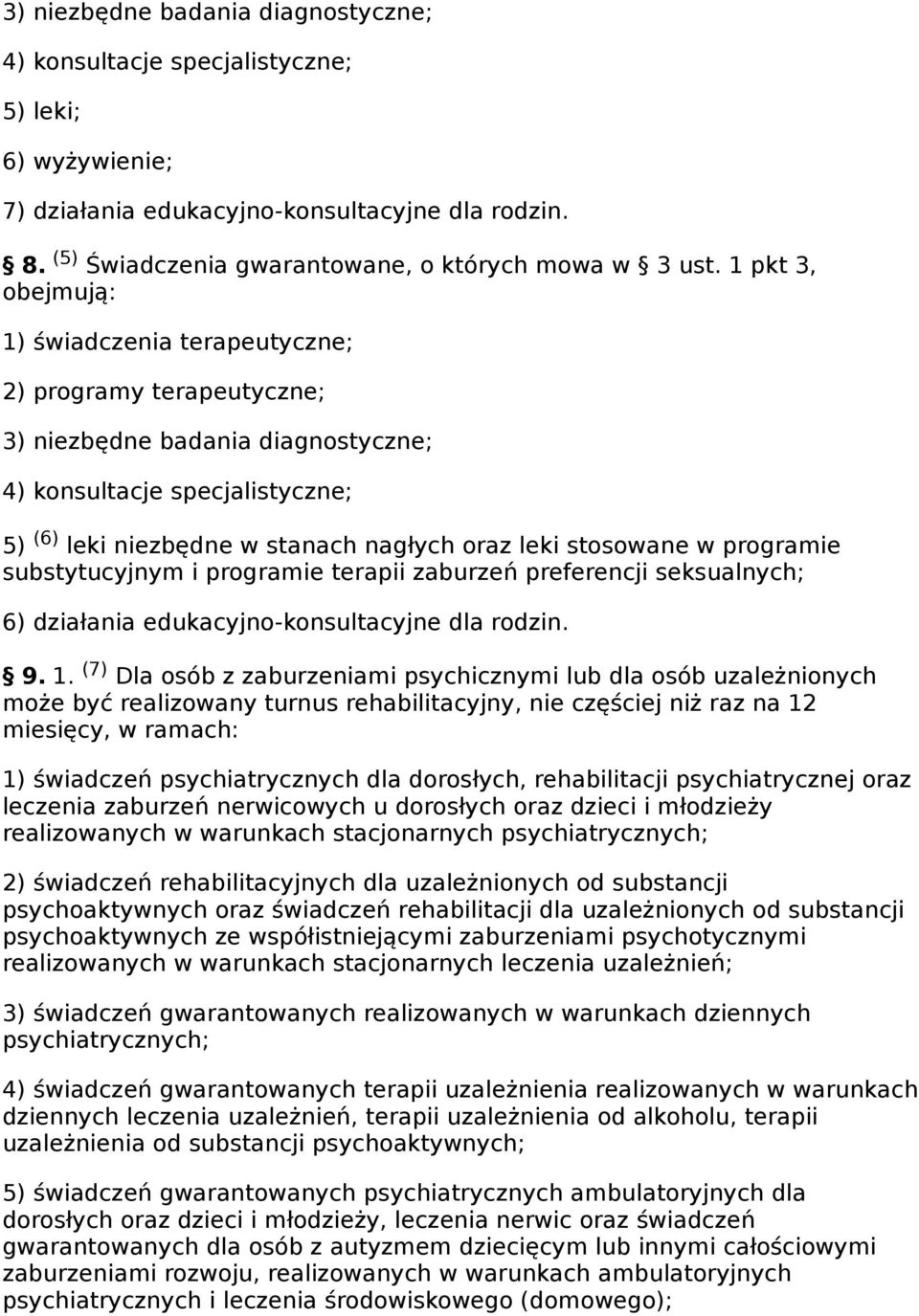 edukacyjno-konsultacyjne dla rodzin. 9. 1.