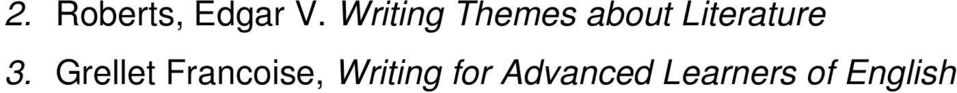 Literature 3.