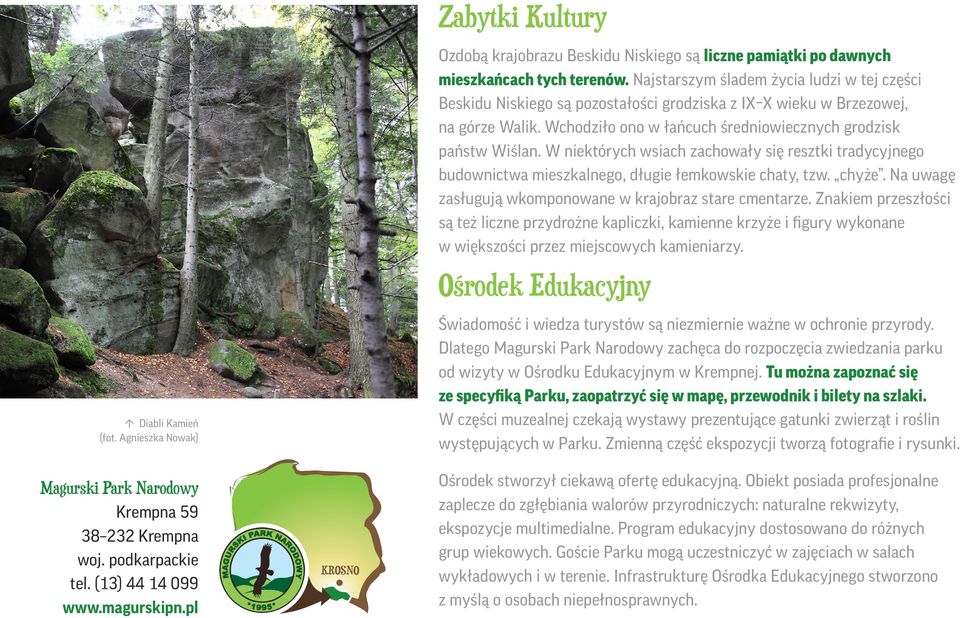 Najstarszym śladem życia ludzi w tej części Beskidu Niskiego są pozostałości grodziska z IX X wieku w Brzezowej, na górze Walik. Wchodziło ono w łańcuch średniowiecznych grodzisk państw Wiślan.