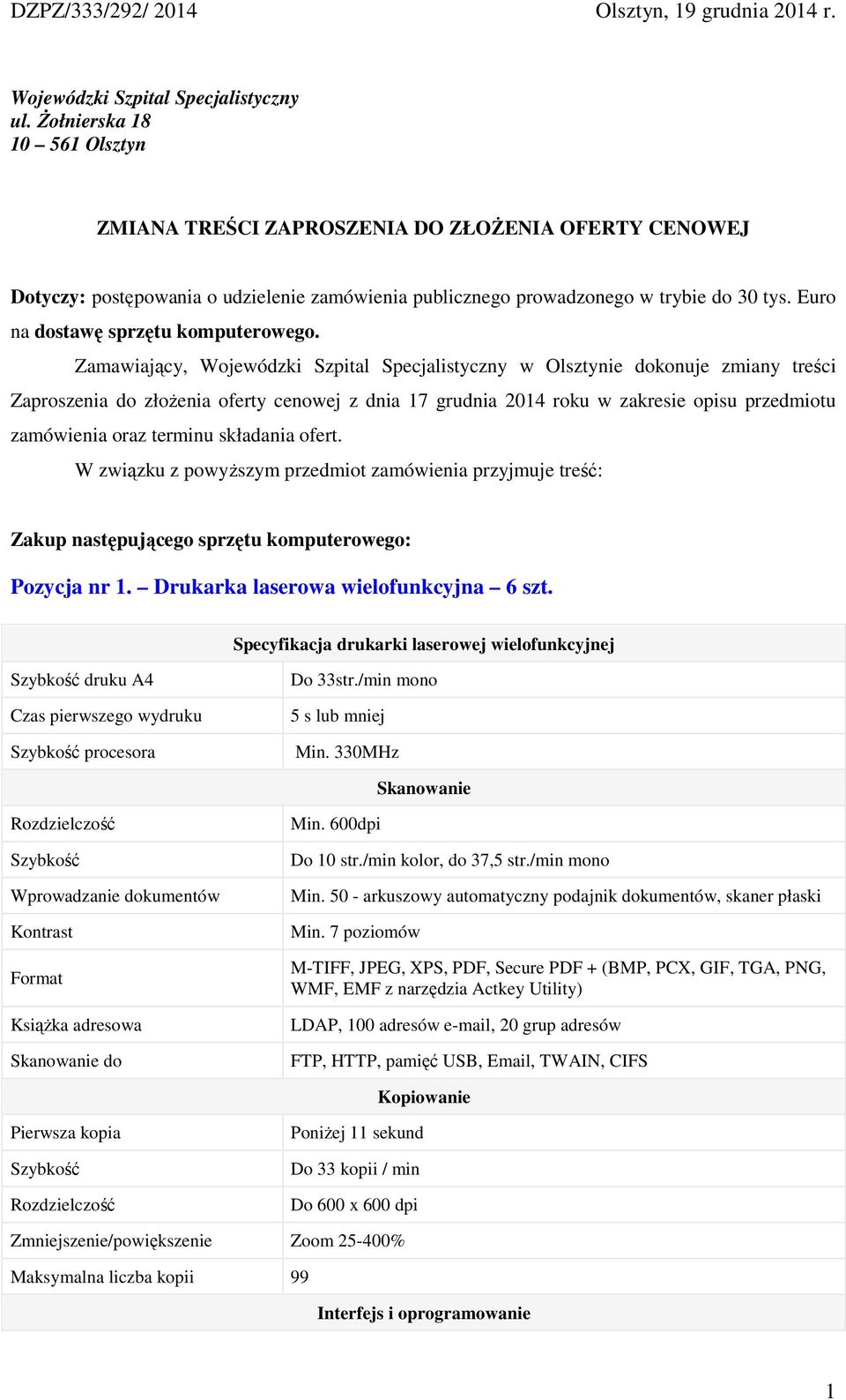 Euro na dostawę sprzętu komputerowego.