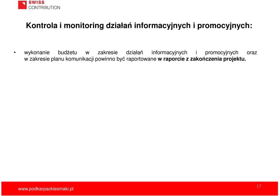 informacyjnych i promocyjnych oraz w zakresie planu