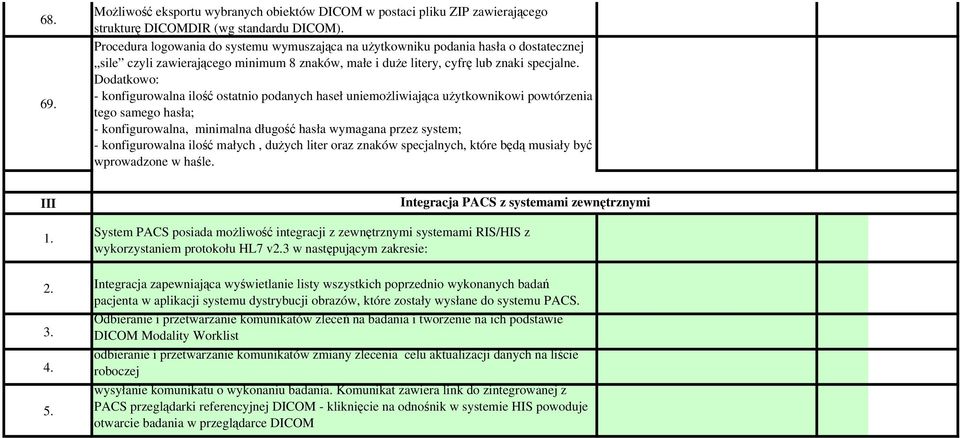 Dodatkowo: - konfigurowalna ilość ostatnio podanych haseł uniemożliwiająca użytkownikowi powtórzenia tego samego hasła; - konfigurowalna, minimalna długość hasła wymagana przez system; -