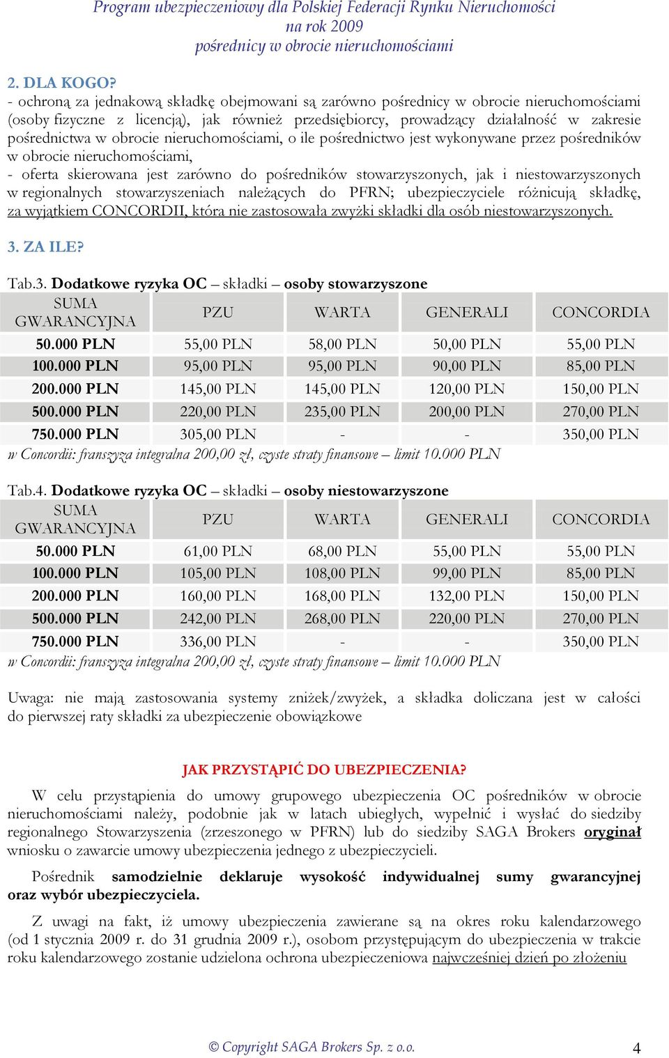 pośrednictwo jest wykonywane przez pośredników w obrocie nieruchomościami, - oferta skierowana jest zarówno do pośredników stowarzyszonych, jak i niestowarzyszonych w regionalnych stowarzyszeniach