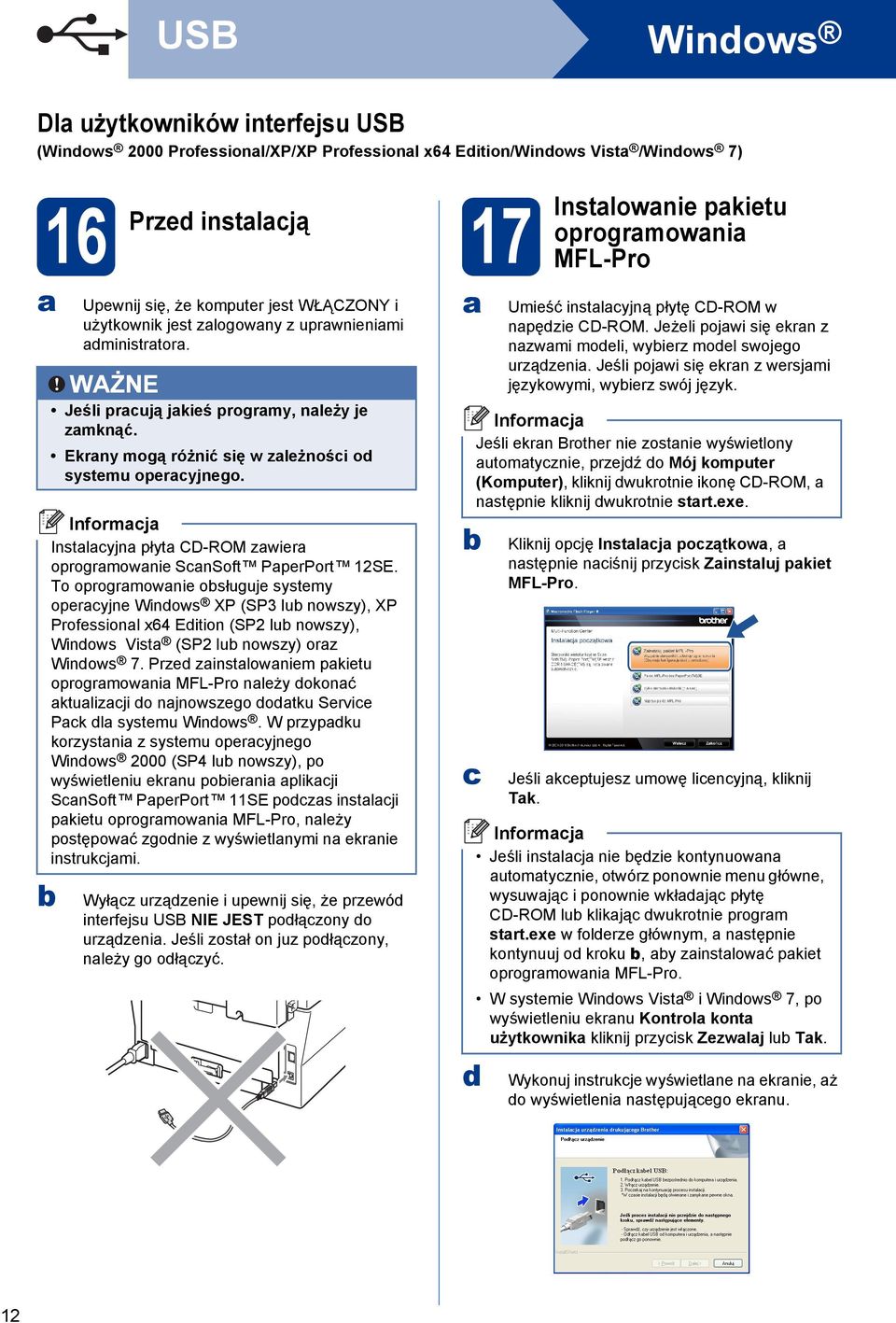 Instlyjn płyt CD-ROM zwier oprogrmownie SnSoft PperPort 12SE.