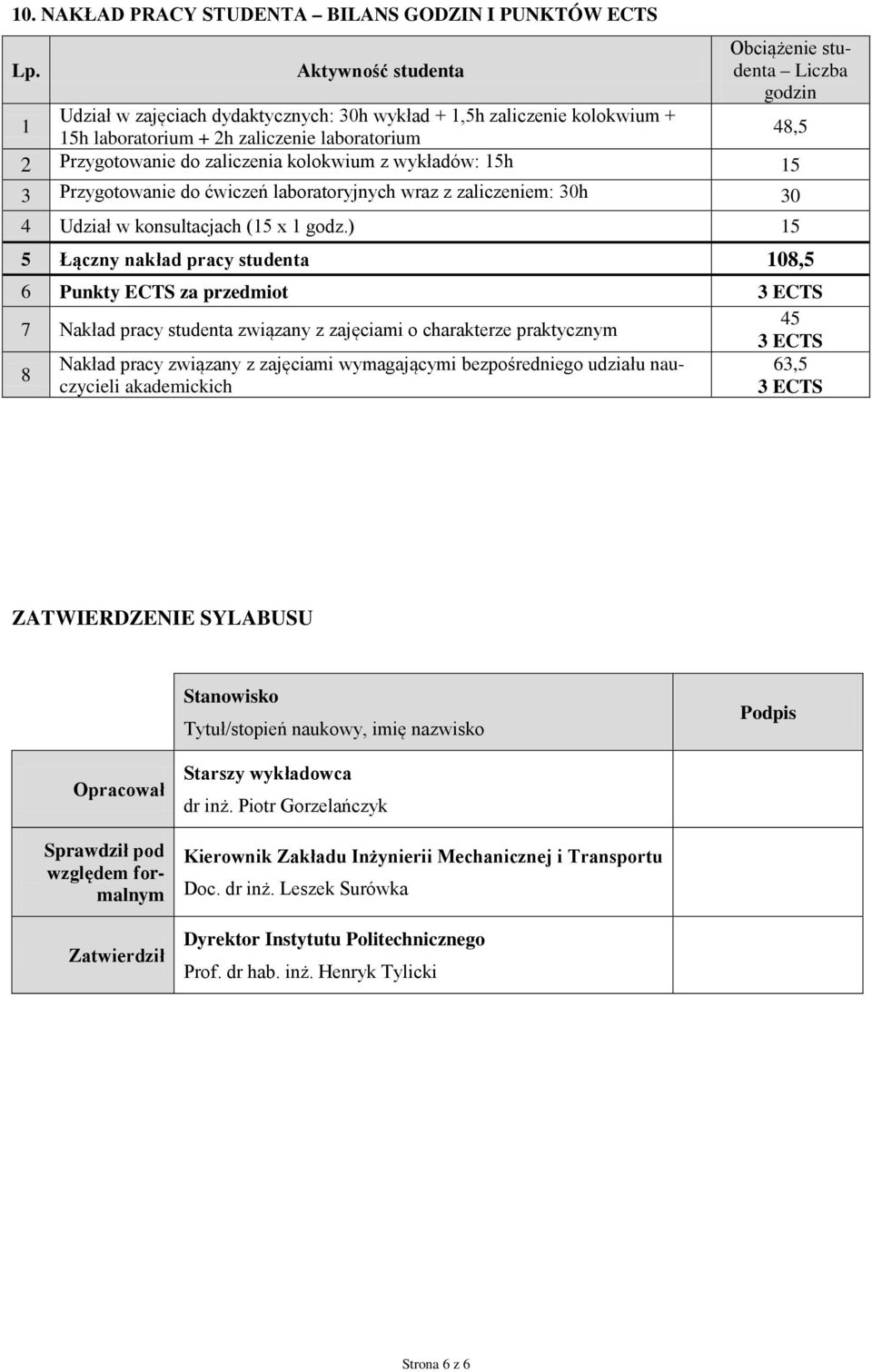 zaliczenia kolokwium z wykładów: 15h 15 3 Przygotowanie do ćwiczeń laboratoryjnych wraz z zaliczeniem: 30h 30 4 Udział w konsultacjach (15 x 1 godz.