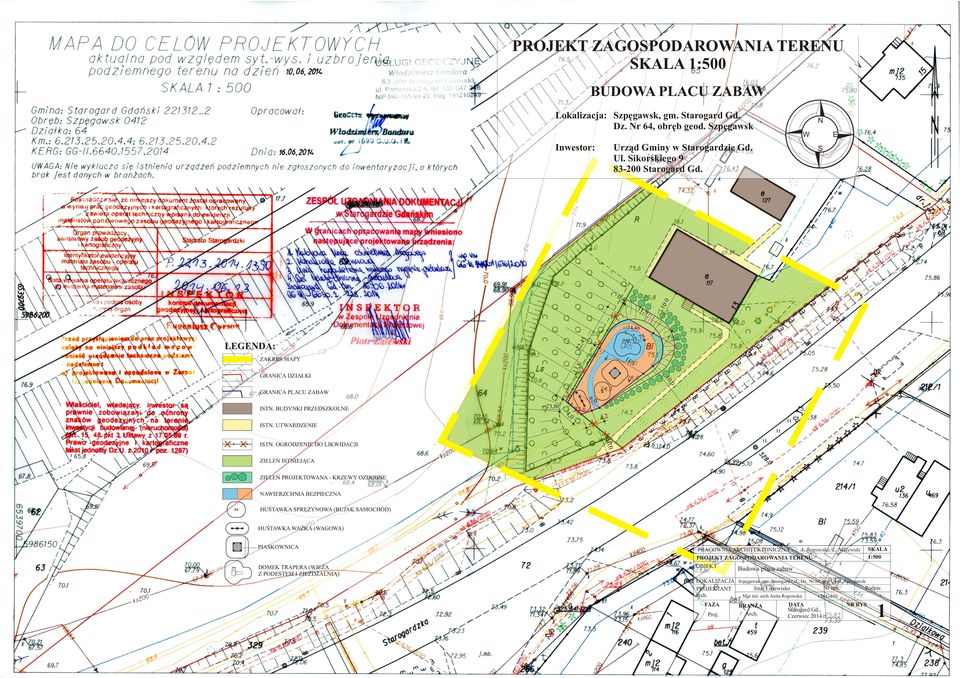 BUDYNKI PRZEDSZKOLNE 6,0 + 73,80 4,0 4,2 ISTN. UTWARDZENIE 10,0 ISTN.