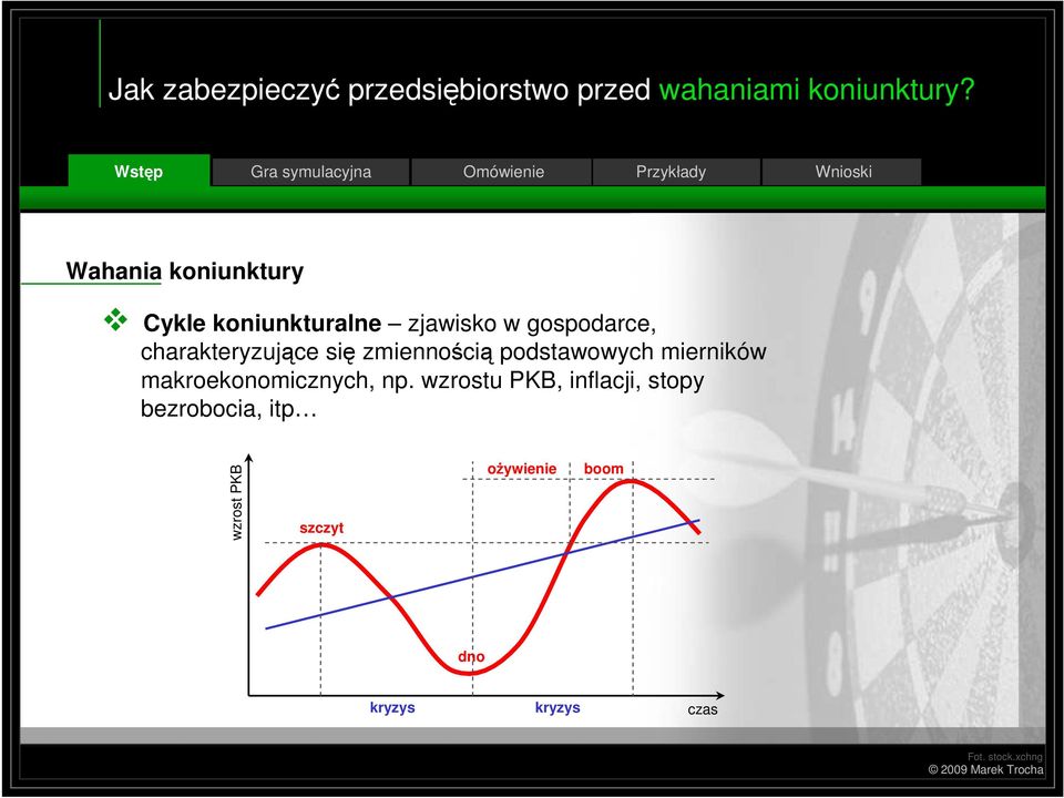 zmiennością podstawowych mierników makroekonomicznych, np.