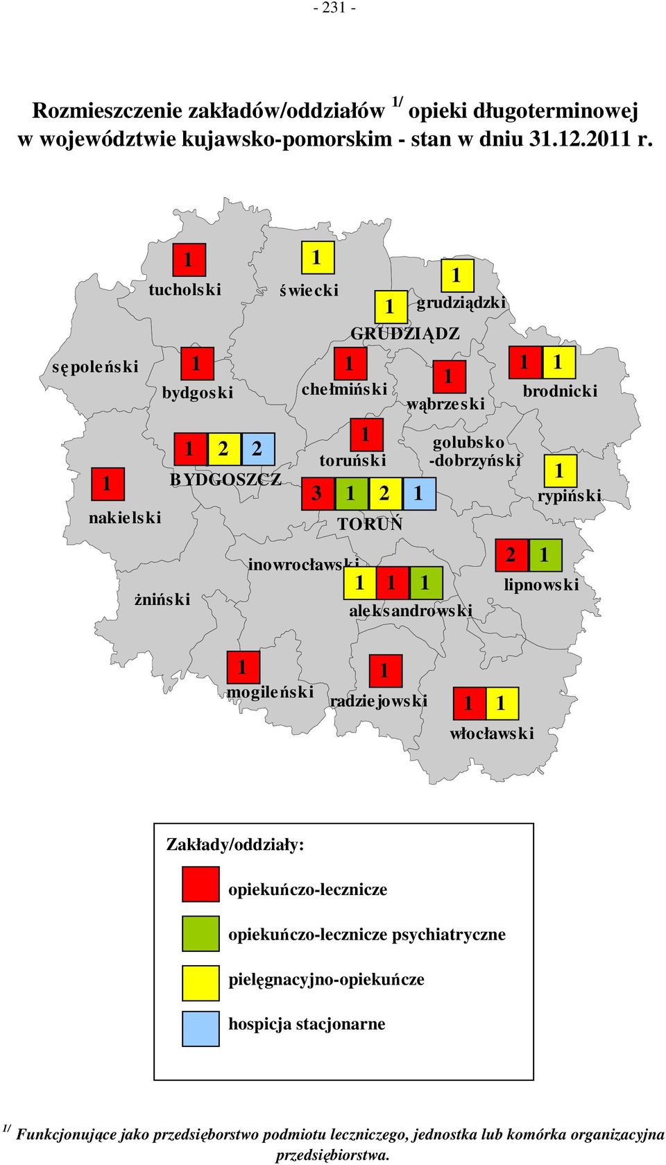 ale ksandrowski golubsko -dobrzyński 2 brodnicki rypiński lipnowski mogile ński radzie jowski włocławski Zakłady/oddziały: opiekuńczo-lecznicze