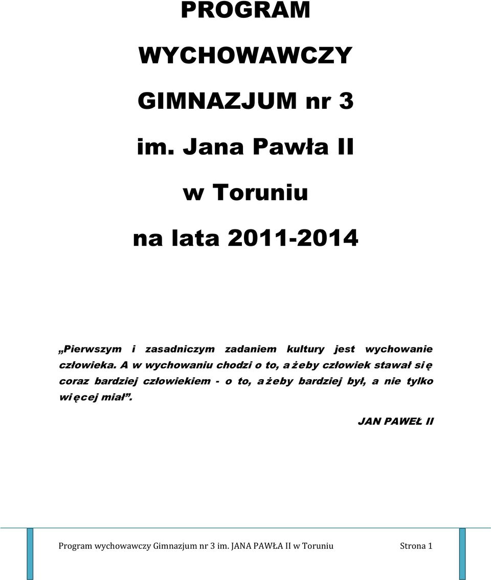 wychowanie człowieka.