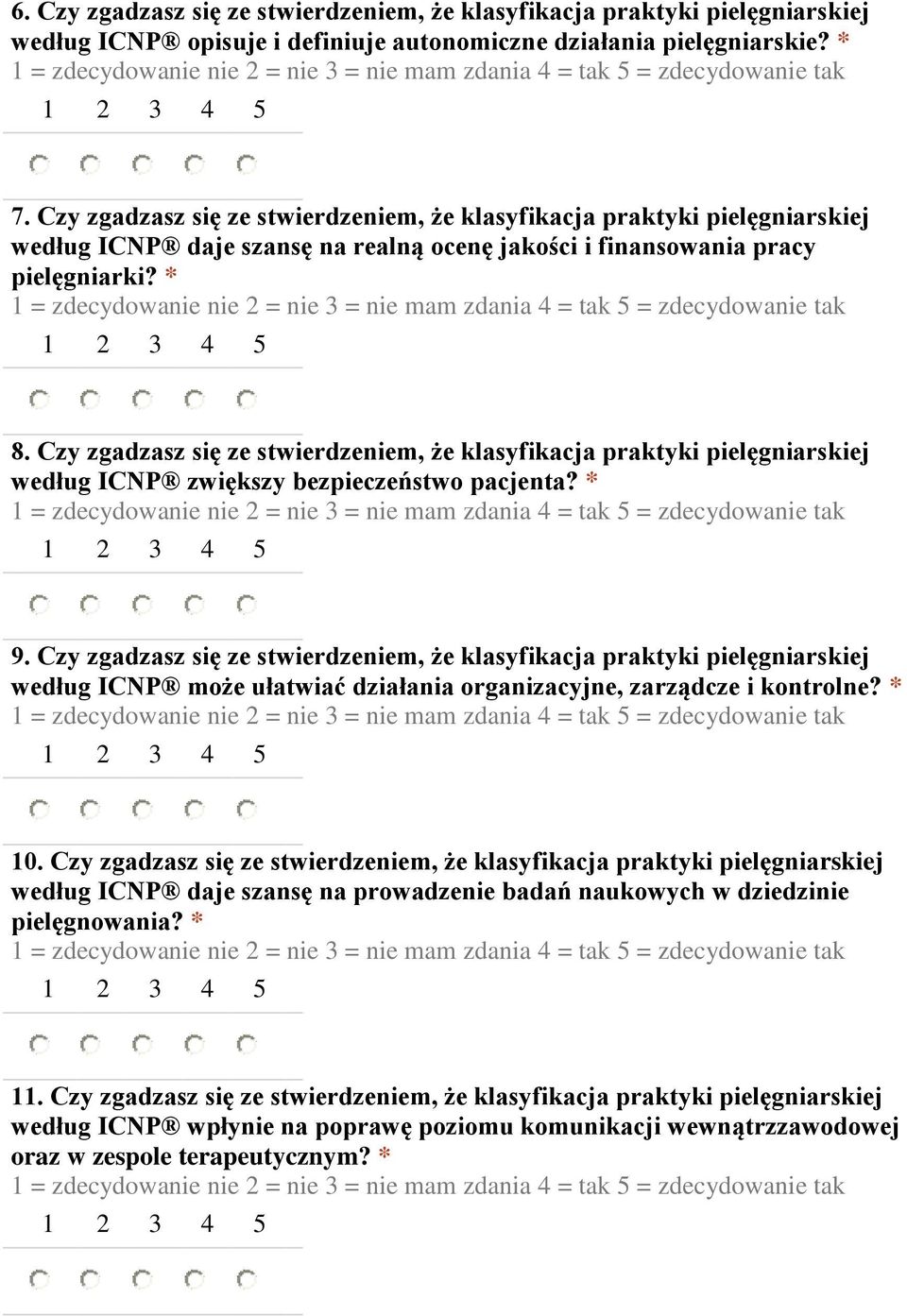 Czy zgadzasz się ze stwierdzeniem, że klasyfikacja praktyki pielęgniarskiej według ICNP daje szansę na realną cenę jakści i finanswania pracy pielęgniarki?