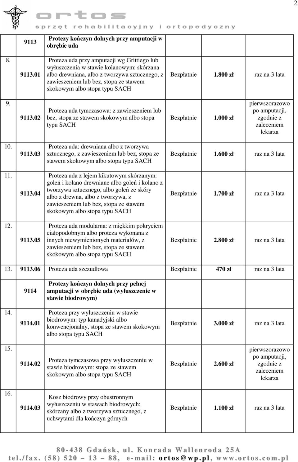 01 Proteza uda przy amputacji wg Grittiego lub wyłuszczenia w stawie kolanowym: skórzana albo drewniana, albo z tworzywa sztucznego, z zawieszeniem lub bez, stopa ze stawem skokowym albo stopa typu