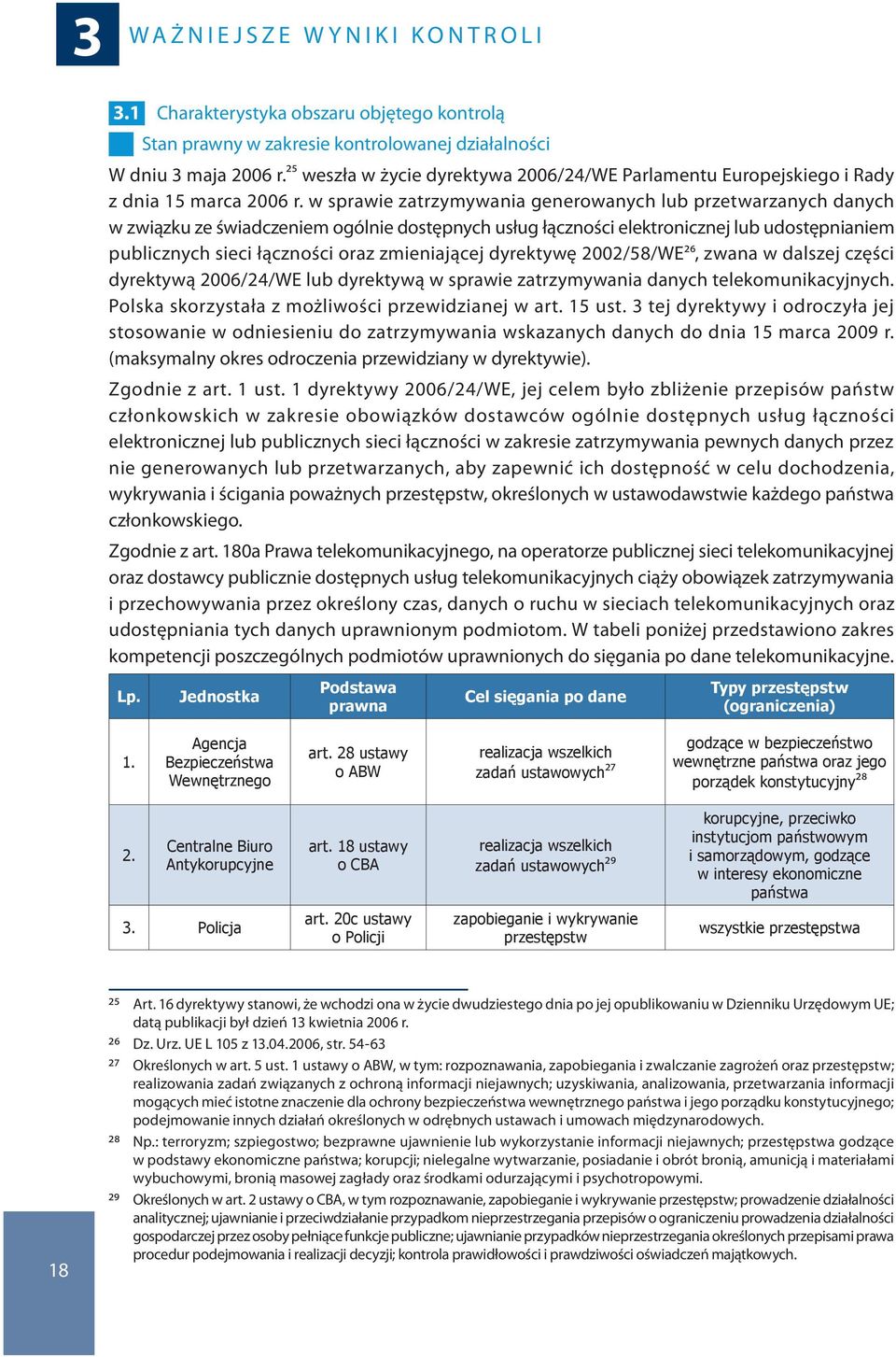 w sprawie zatrzymywania generowanych lub przetwarzanych danych w związku ze świadczeniem ogólnie dostępnych usług łączności elektronicznej lub udostępnianiem publicznych sieci łączności oraz