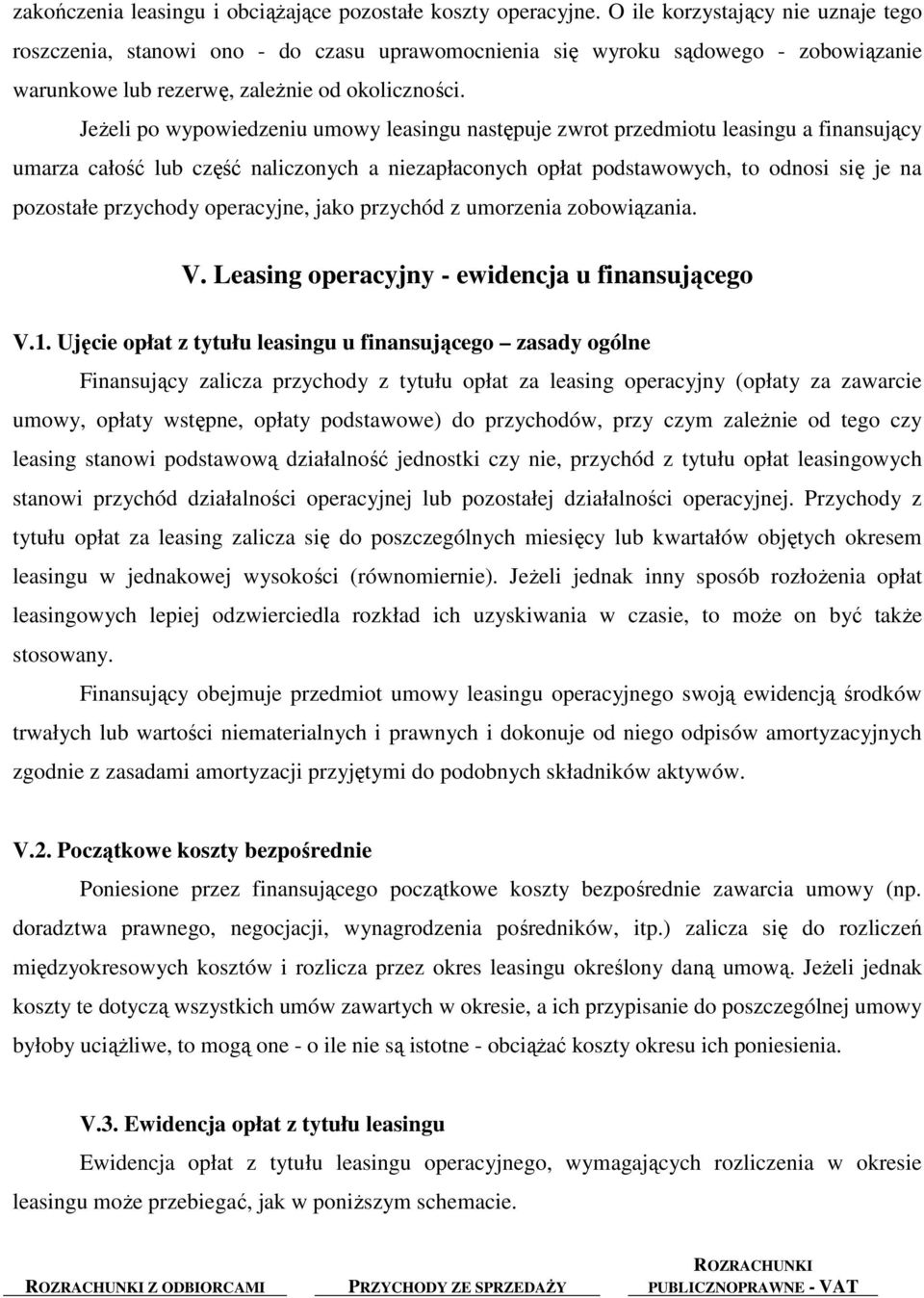 JeŜeli po wypowiedzeniu umowy leasingu następuje zwrot przedmiotu leasingu a finansujący umarza całość lub część naliczonych a niezapłaconych opłat podstawowych, to odnosi się je na pozostałe