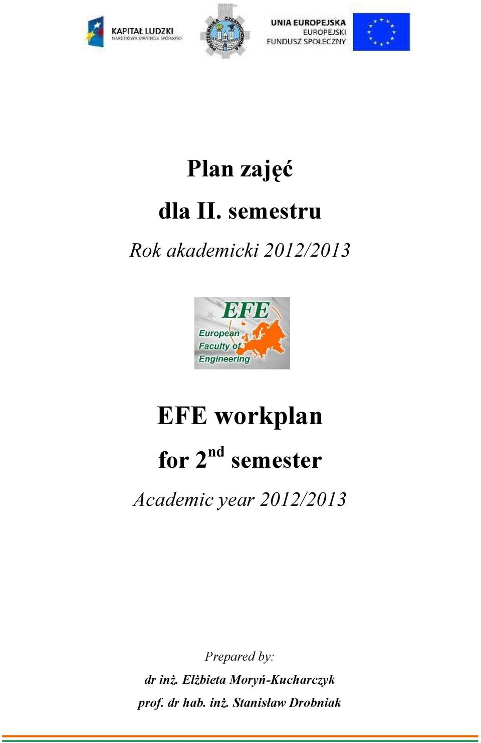 for 2 nd semester Academic year 2012/2013