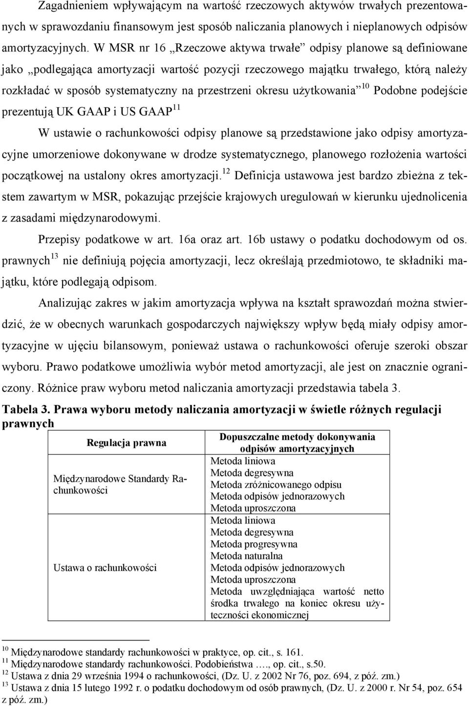 okresu użytkowania 10 Podobne podejście prezentują UK GAAP i US GAAP 11 W ustawie o rachunkowości odpisy planowe są przedstawione jako odpisy amortyzacyjne umorzeniowe dokonywane w drodze