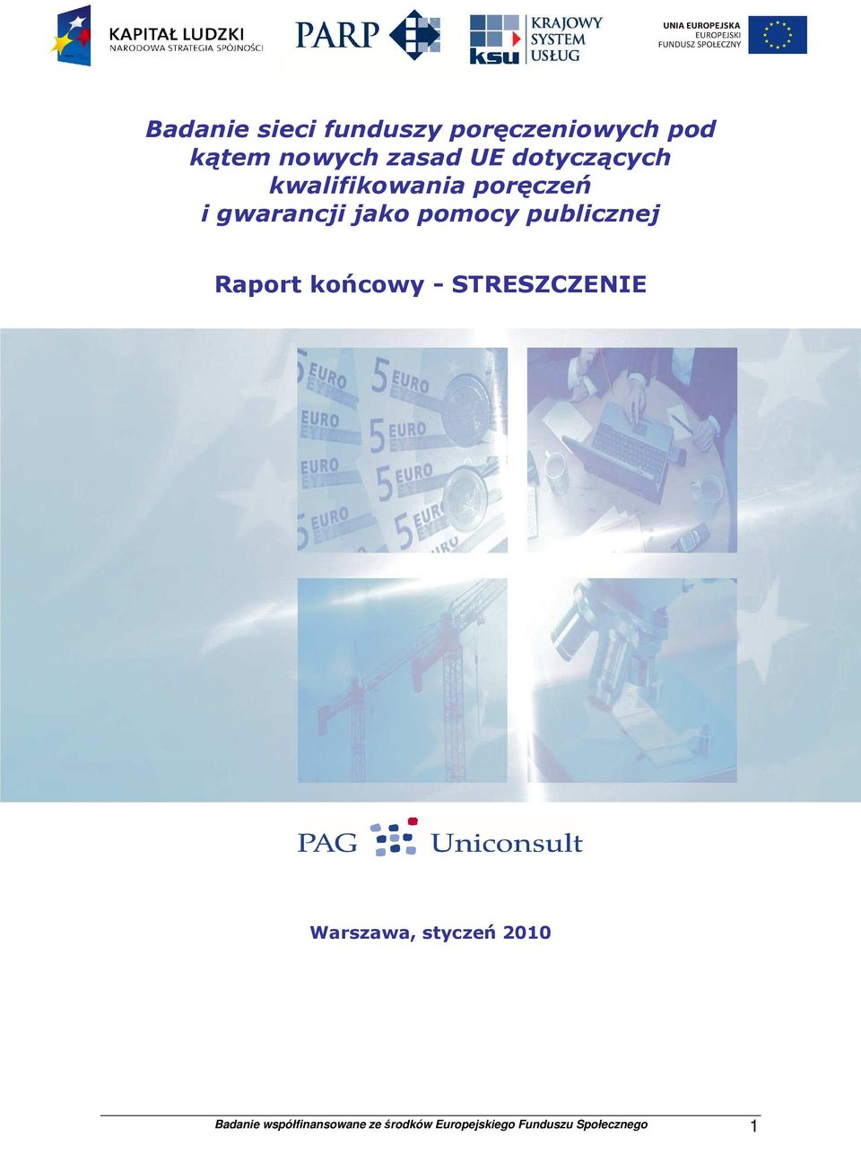 Raport końcowy - STRESZCZENIE Warszawa, grudzień 2009 Warszawa,