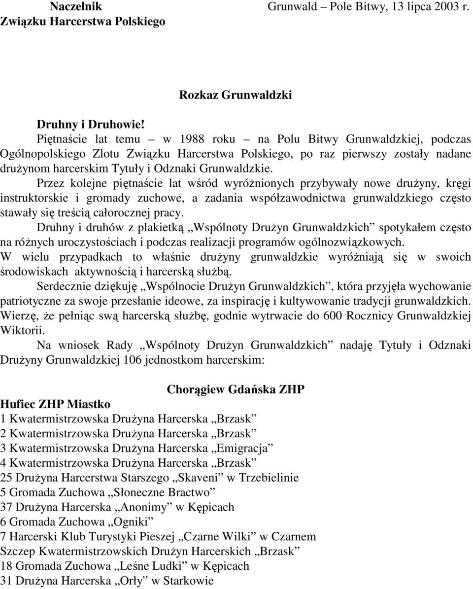 Grunwaldzkie.