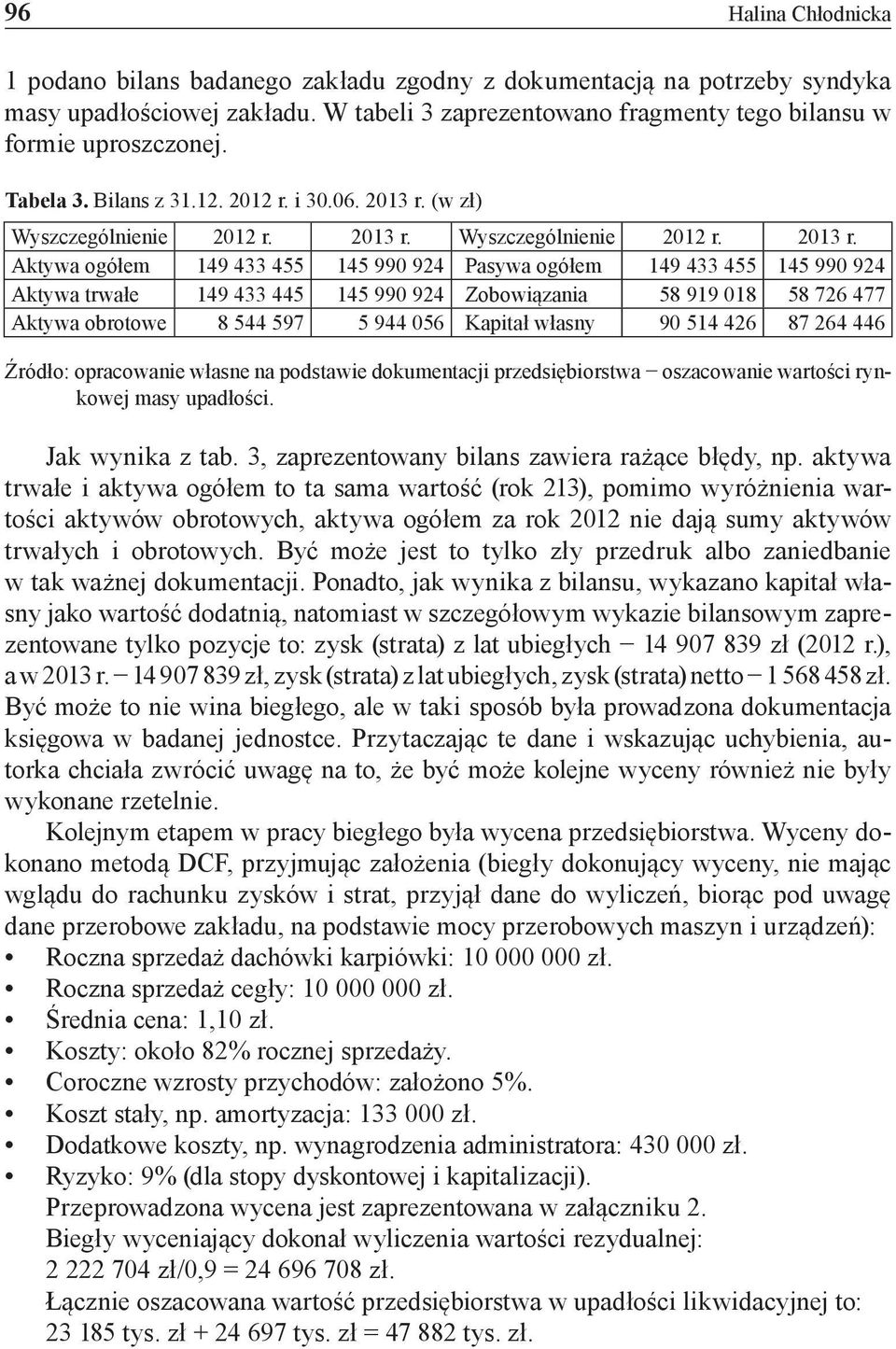 (w zł) Wyszczególnienie 2012 r. 2013 r.