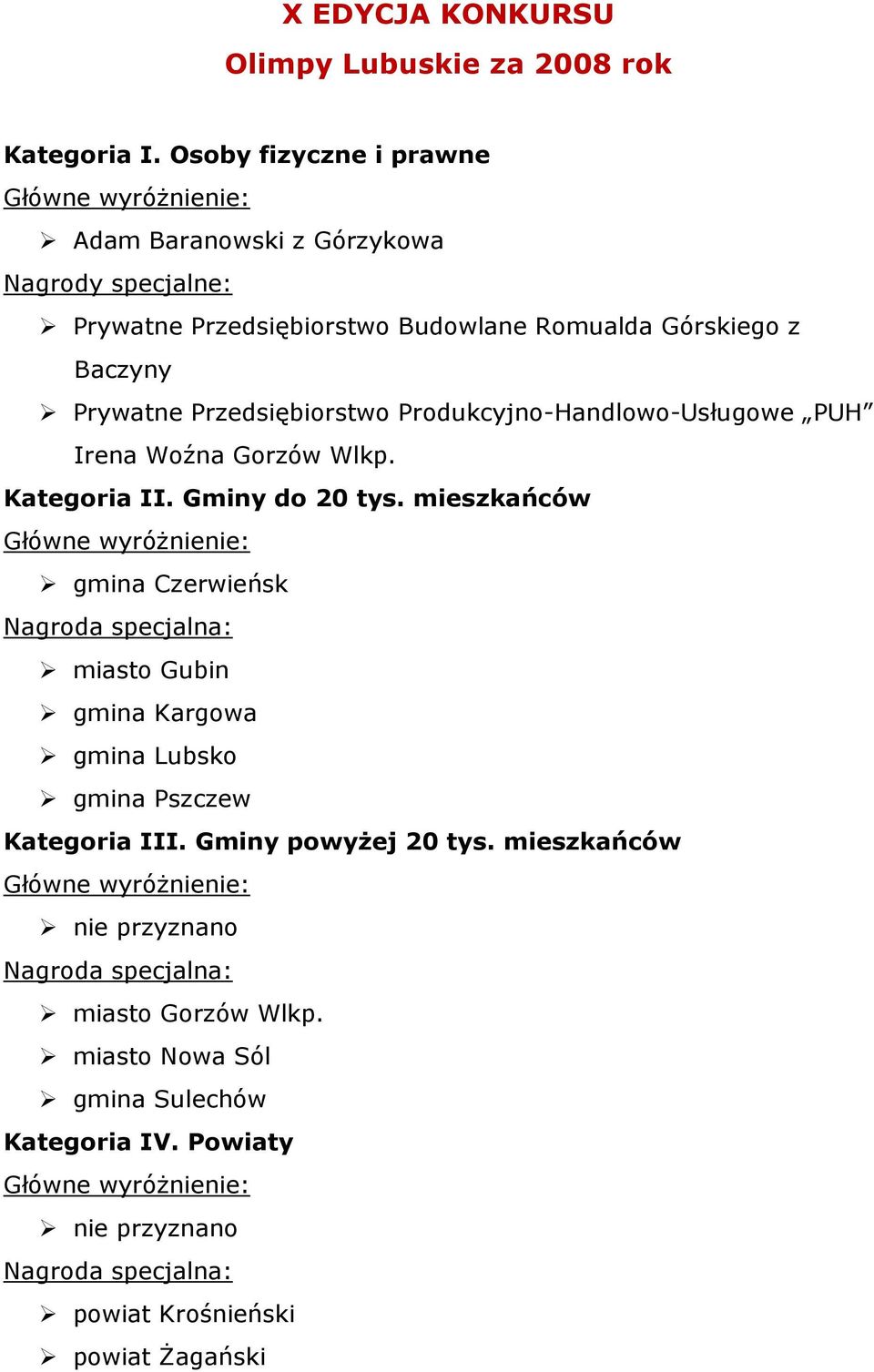 Produkcyjno-Handlowo-Usługowe PUH Irena Woźna Gorzów Wlkp.