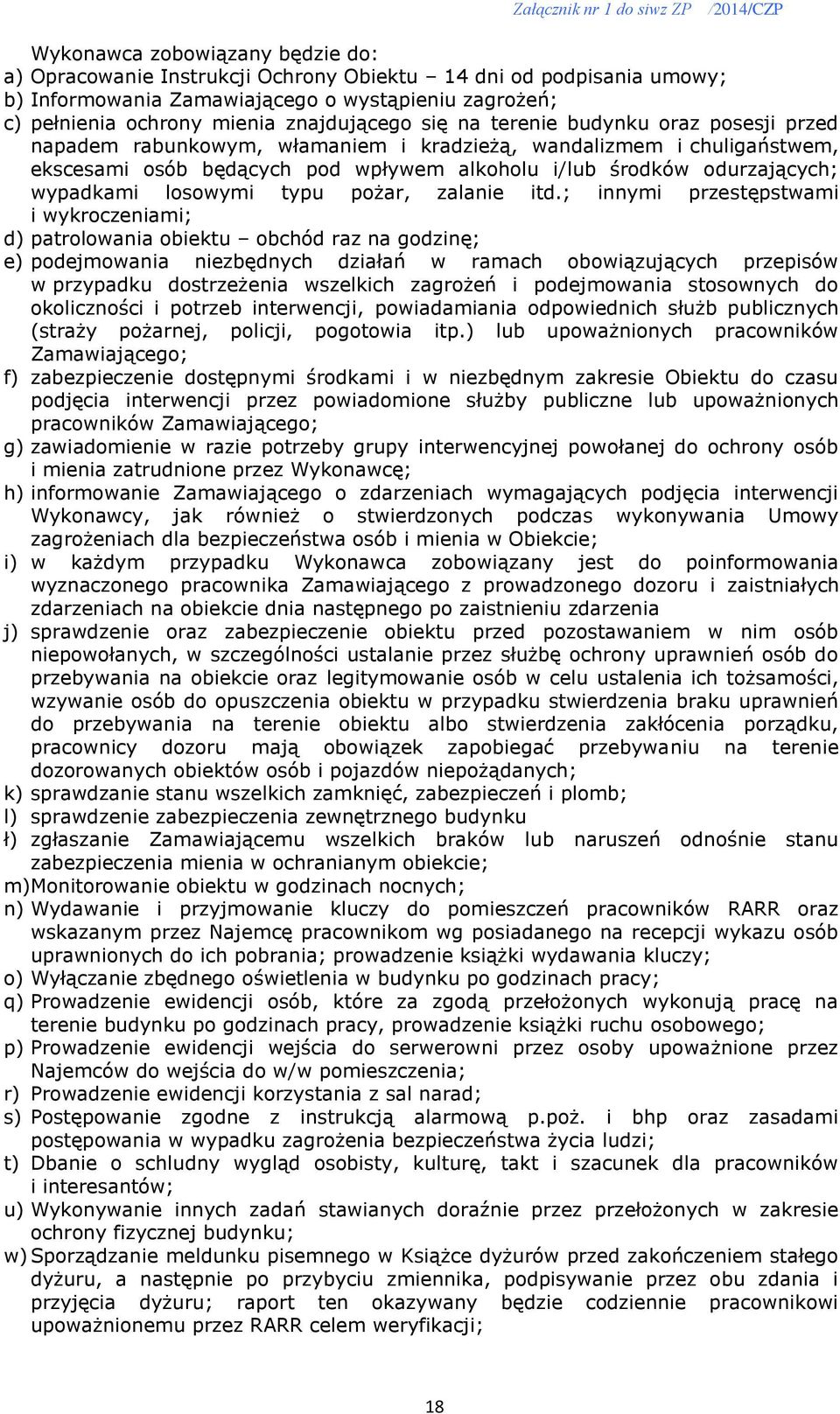 losowymi typu pożar, zalanie itd.