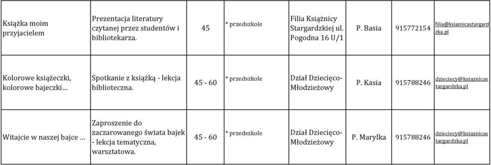 pl Kolorowe książeczki, kolorowe bajeczki Spotkanie z książką - lekcja Dziecięco- P.