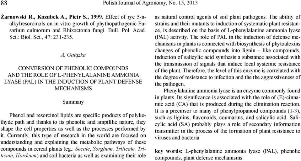 ad. Sci.: Biol. Sci., 47: 231-235. A.