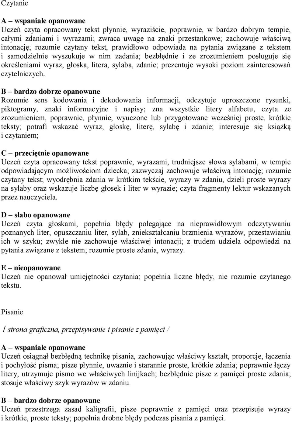 zdanie; prezentuje wysoki poziom zainteresowań czytelniczych.
